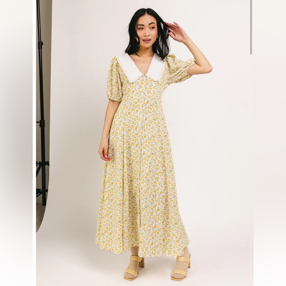 PETEY FLORAL DRESS // DAFFODIL
Size medium 
Worn once